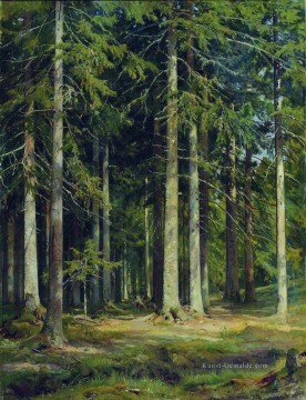  klassisch - Tannenwald 1891 klassische Landschaft Ivan Ivanovich Bäume